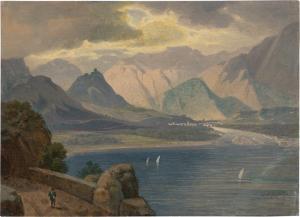 BLASCHNIK Arthur 1823-1918,Blick über den Gardasee nach Arco,Galerie Bassenge DE 2023-06-08
