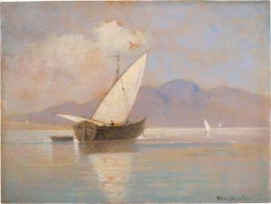 BLASCHNIK Arthur 1823-1918,Segelboote am Gardasee,Galerie Bassenge DE 2023-06-08