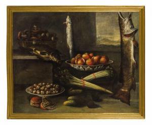 BLASIO Giovanni,Natura morta con pesci lumache, funghi e verdura,Wannenes Art Auctions IT 2018-05-30