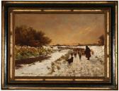 BLASKOVITS Ferenz 1859-1931,Winter landscape,John Moran Auctioneers US 2009-07-28