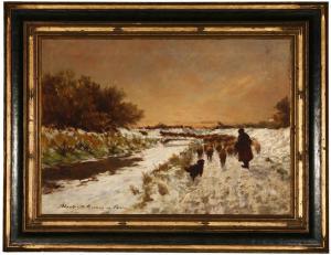 BLASKOVITS Ferenz 1859-1931,Winter landscape,John Moran Auctioneers US 2009-07-28