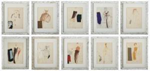BLASS Bill 1922-2002,Couture Sketches,1980,New Orleans Auction US 2021-11-18