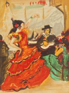 BLATAS Arbit 1908-1999,"Chanteuse de Flamenco",Dogny Auction CH 2011-12-06