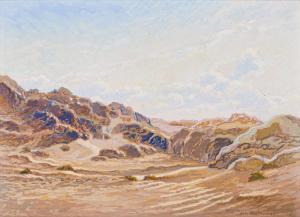 BLATT Johannes 1905-1972,Desert Landscape, Lüderitz, Namibia,1945,Strauss Co. ZA 2023-05-08