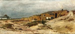 BLAU LANG Tina 1845-1916,Fischamend during the Regulation of the Danube,Palais Dorotheum 2024-04-25