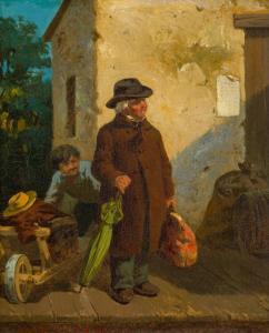 BLAUVELT Charles F 1824-1900,Waiting at the Station,Shannon's US 2024-01-18