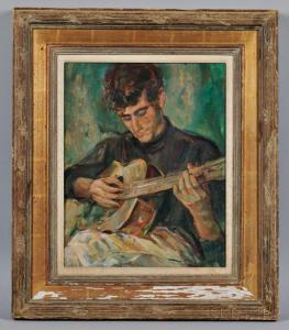 BLAZEV Nicola 1913-1974,Man with Guitar,1968,Skinner US 2015-11-18