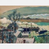 BLAZEY Lawrence Edwin 1902-1999,Industrial Landscape,Gray's Auctioneers US 2019-12-11