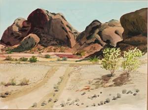 BLAZEY Lawrence Edwin 1902-1999,Mountains at Phoenix,Ripley Auctions US 2023-10-07