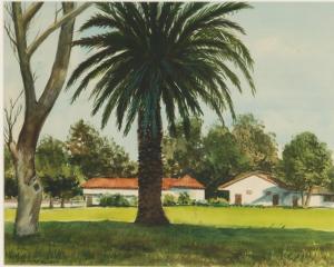 BLAZEY Lawrence Edwin 1902-1999,Palm Tree at Palos Verdes,Ripley Auctions US 2023-10-07