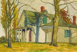 BLAZEY Lawrence Edwin 1902-1999,Senility (An Old Farmhouse Near Cleveland),Rachel Davis 2024-02-10