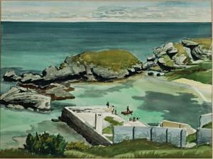 BLAZEY Lawrence Edwin 1902-1999,Spanish Fort at St. George, Bermuda,Ripley Auctions US 2023-10-07