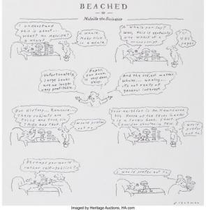 BLECHMAN R.O 1930,"Beached or Melville the Scrivener" Original Art C,Heritage US 2021-04-29