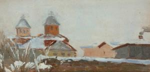 BLENDEA Vasile 1896-1988,Winter landscape,1934,Artmark RO 2011-02-23
