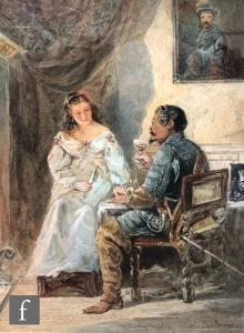 Blenner Paul,A cavalier and lady sitting at a table,Fieldings Auctioneers Limited GB 2022-09-22