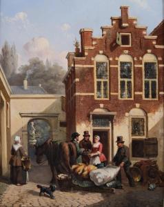 BLES Joseph 1825-1875,De verhuizing,1855,Venduehuis NL 2024-02-28