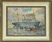 BLESSING H 1900-1900,Dampfschiff und Boote im Hafen,Allgauer DE 2016-01-15