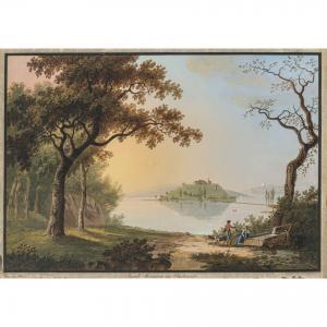 BLEULER Jr. Johann Heinrich,Blick auf die Insel Mainau im Bodensee,1815,Neumeister 2023-12-06