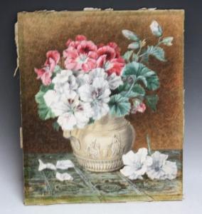 BLIGH Jabez 1860-1889,Still life study of flowers in a vase,Cuttlestones GB 2021-03-11