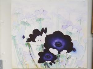 BLINCOE Anna Sofie 1972,floral study in purples, blue and green,2011,TW Gaze GB 2022-05-05