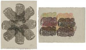 Blinder OLGA 1933-2008,Two works: Pinwheel,1970,John Moran Auctioneers US 2024-04-23
