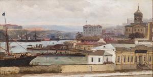 Blinov Leonid 1867-1903,In the harbor. Sevastopol,1893,Sovcom RU 2022-11-23