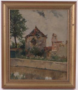 BLOCH Alexander 1860-1919,bomb damaged buildings,1915,Burstow and Hewett GB 2017-03-29