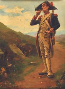 BLOCH Alexandre 1860-1919,Soldat de l\’An II fumant sa pipe,Osenat FR 2023-07-09