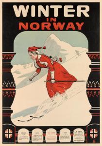 BLOCH Andreas Schelven Sc 1860-1917,WINTER IN NORWAY,1907,Swann Galleries US 2014-12-17