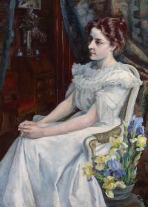 BLOCH Carl 1834-1890,An Elegant Lady in an Interior,William Doyle US 2024-02-01