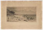 BLOCH Carl 1834-1890,Ansicht eines Küstenstrichs mit Steinfelsen (Stene,Galerie Bassenge 2014-05-29