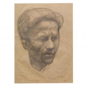 BLOCH Eugène 1900-1900,Ritratto d\’uomo,1928,Pandolfini IT 2022-06-22