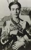 BLOCH Lucienne 1909-1999,Frida Kahlo with Cinzano bottle,Swann Galleries US 2020-06-11