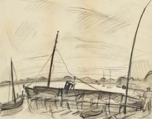 BLOCH Martin 1883-1954,Harbour scene,Rosebery's GB 2020-02-11