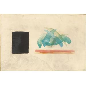 BLOCK Amanda Roth 1912-2011,Black Spot minimalist,1976,Ripley Auctions US 2019-03-30