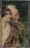 BLOCK Joseph 1863-1943,Margarete und Gerhart Hauptmann im Profil,1925,Galerie Bassenge DE 2023-11-30