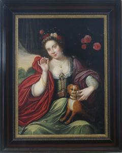 BLOEMAERT Abraham 1566-1651,Portrait of a lady as Flora,Christie's GB 2009-02-10