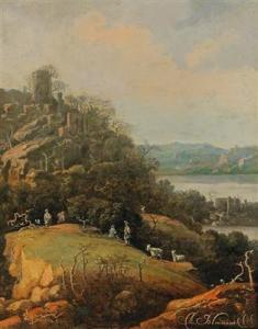 BLOEMAERT Adriaen 1609-1666,A river landscape with a ruin and figures,Palais Dorotheum AT 2018-12-11