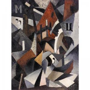 BLOKHIN Ivan Semenovich 1887-1954,cubo-futurist townscape,1905,Sotheby's GB 2003-05-21