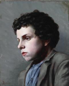 BLOM Gustav Vilhelm 1853-1942,Portrait of a boy,1897,Bruun Rasmussen DK 2024-02-26