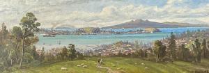 BLOMFIELD Charles 1848-1926,Auckland Harbour,International Art Centre NZ 2024-03-05