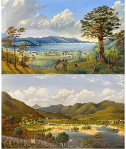 BLOMFIELD Charles,Coromandel & View of Kahurangi Valley,1872,International Art Centre 2024-03-26