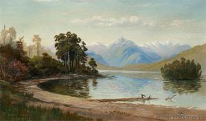 BLOMFIELD Charles 1848-1926,Kanieri Lake,1891,International Art Centre NZ 2009-07-28