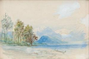BLOMFIELD Charles 1848-1926,Mountain Scene,Webb's NZ 2008-09-16