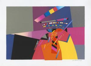 BLOMKAMP Paul 1949,Abstract Composition in Colours,Strauss Co. ZA 2023-11-27