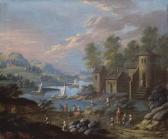 BLOMMAERDT Maximilian 1600-1600,Paysage avec un village au bord d'une rivière,Christie's 2007-06-20