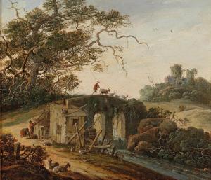 BLOMMAERT Abraham 1626-1683,Landscape with a bridge over a stream,Palais Dorotheum AT 2019-12-18