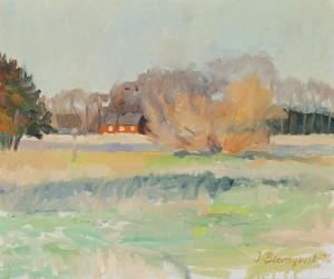 BLOMQVIST Inge 1923,Landscape with house,Bruun Rasmussen DK 2022-03-15