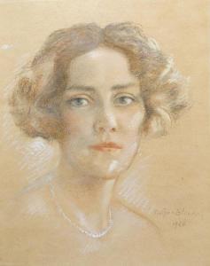 BLONDEAU Gaston,Portrait de femme,1926,Saint Germain en Laye encheres-F. Laurent 2019-06-30
