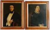 BLONDEL Merry Joseph 1781-1853,Portrait of a Lady and a Gentleman,1849,Rachel Davis US 2018-10-20